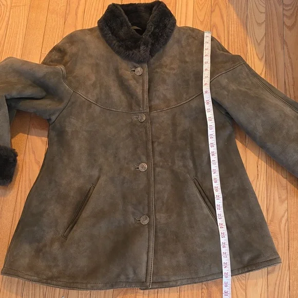 Sawyer Of Napa Genuine Shearling Coat - Vintage